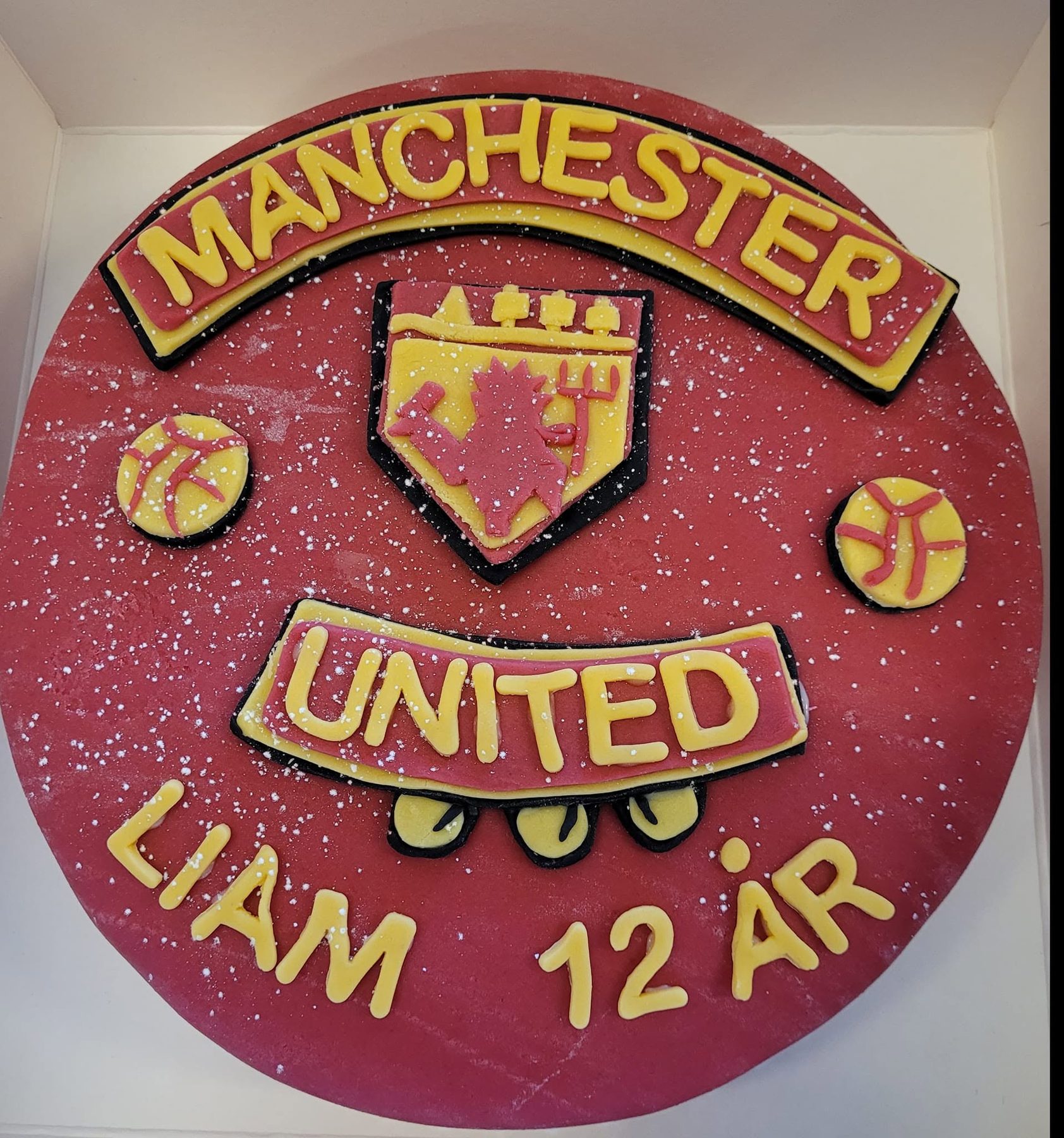 Manchester united tårta