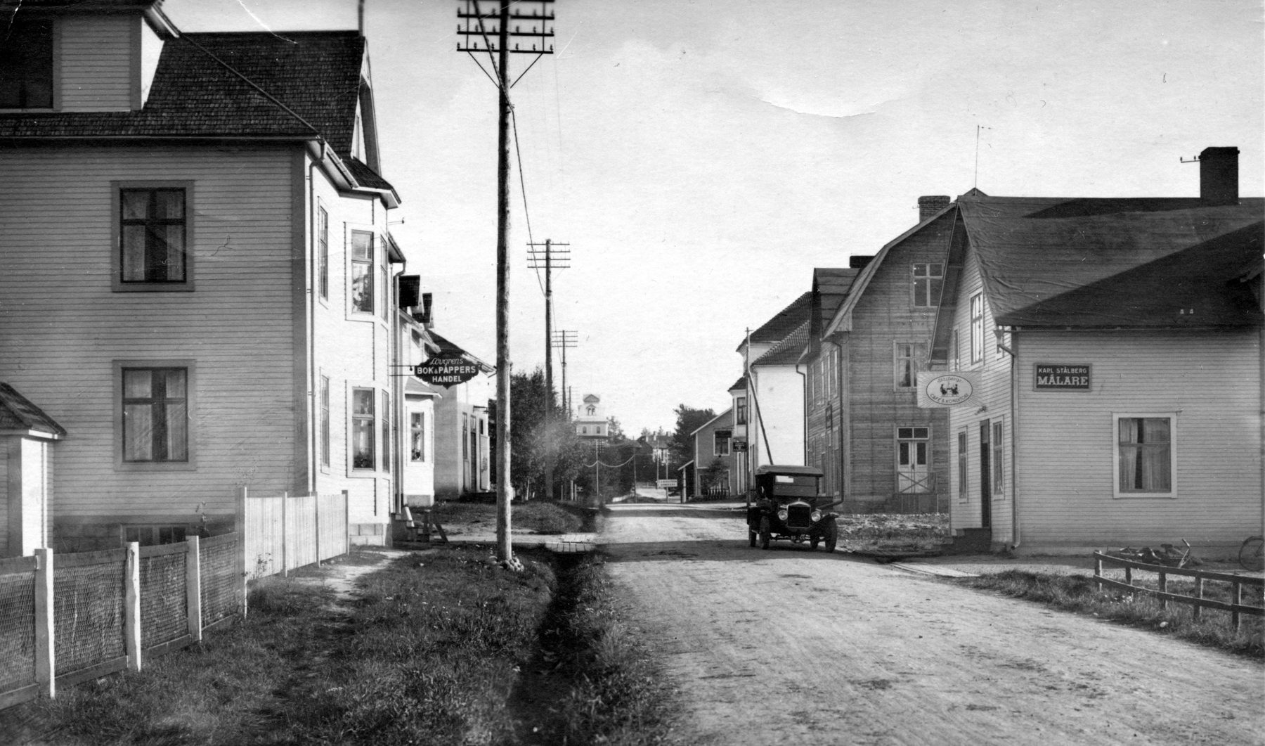 Stålbergs konditori i Älvsbyn på 1900-talets början