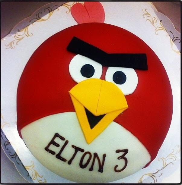 Angry birds tårta