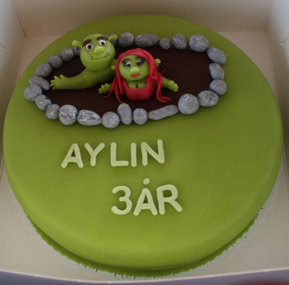 Shrek tårta